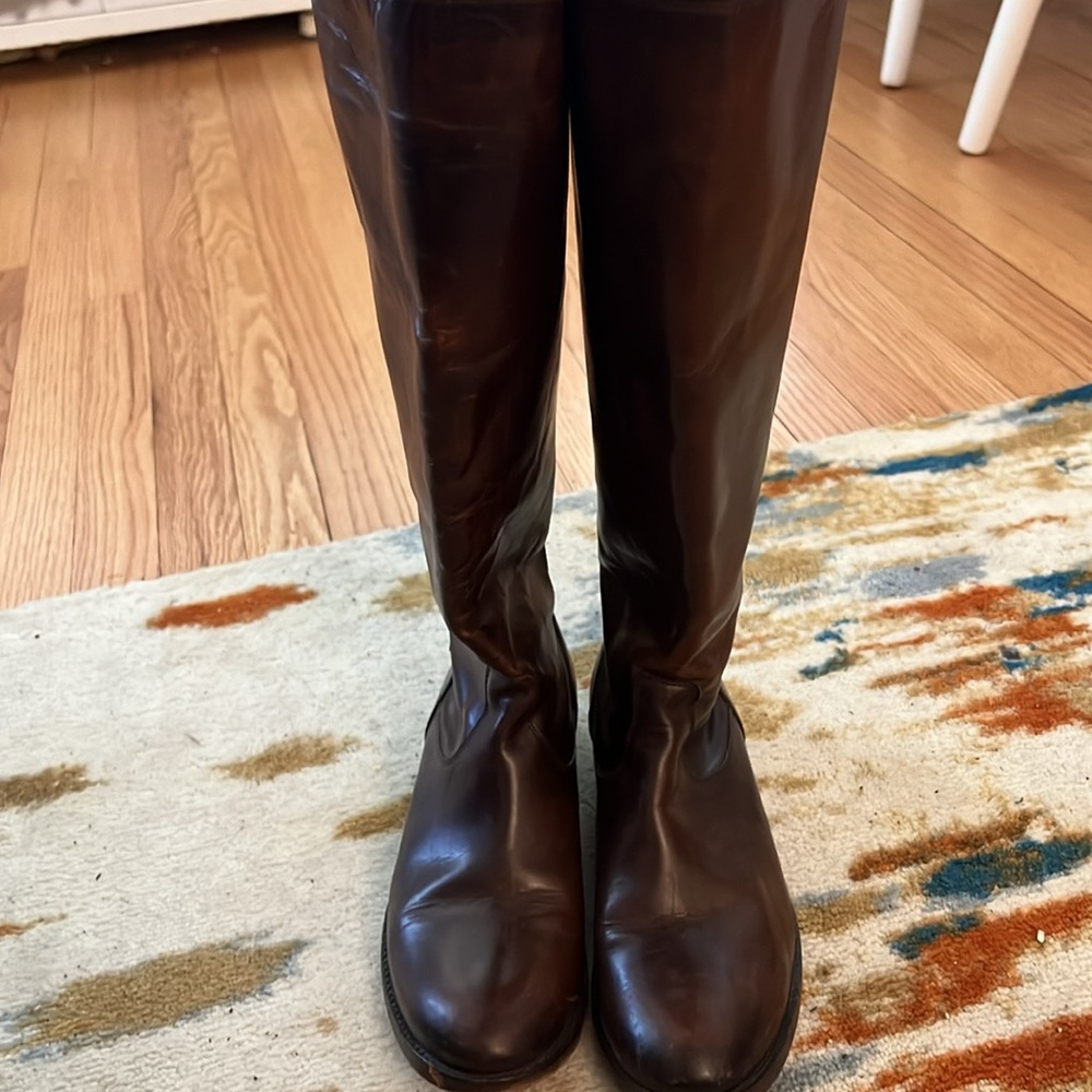 Frye Extended Calf Knee High Riding Boots